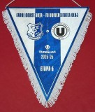 Fanion protocol-oficial - meci fotbal FARUL CONSTANTA - UNIVERSITATEA CLUJ (sezonul 2025-2026 - etapa 6)