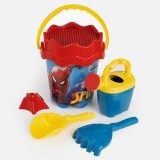 Găleată de plajă cu model Spiderman, &Oslash;16x20cm, set cu 4 accesorii, CMCLASS