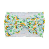 Bentita lata cu funda si imprimeu - Model 13 (Marime Disponibila: 6-12 luni