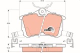 TRW GDB3190 COTEC set placute frana,frana disc