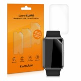 Set 2 folii de protectie pentru Huawei Watch Fit, Polimer, Transparent, 53951.1, Kwmobile