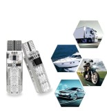 Set 2 Becuri Auto LED RGB T10, 6 LED, 2W, cu Telecomanda, Pozitie/Semnalizare, Colorate, 12V, Unghi 360&deg;