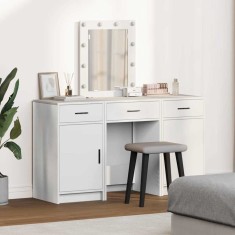 vidaXL Masă de Machiaj cu sertar Alb 50 x 41 x 135 cm Lemn compozit