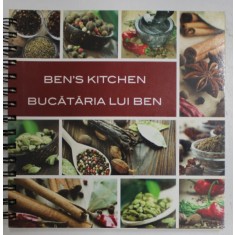 BEN &#039;S KITCHEN / BUCATARIA LUI BEN , ANII &#039;2000 , TEXT IN ROMANA SI ENGLEZA
