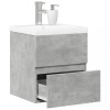 VidaXL Set mobilier de baie, 2 piese, gri beton, lemn compozit 3324907