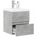 VidaXL Set mobilier de baie, 2 piese, gri beton, lemn compozit 3324907