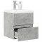 vidaXL Set mobilier de baie, 2 piese, gri beton, lemn compozit 3324907