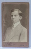 STUDIO FOTO ' JULIETTA ' BUCURESTI , TANAR IN COSTUM , FOTOGRAFIE C.D.V. , CCA. 1900
