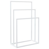 Cumpara ieftin Suport de prosoape autonom, alb, 48x24x79 cm, fier