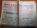 Scanteia 21 noiembrie 1989 - al 14-lea congres al PCR