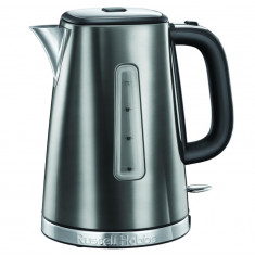 Fierbator electric Russell Hobbs din otel inoxidabil, gri, 1.7 L, 2400 W, 23211-70 - SECOND