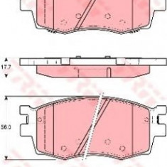 Set placute frana,frana disc HYUNDAI ACCENT III limuzina (MC) (2005 - 2010) TRW GDB3420