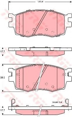 Set placute frana,frana disc HYUNDAI ACCENT III (MC) (2005 - 2010) TRW GDB3420 foto