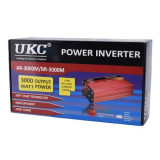 Cumpara ieftin Invertor auto UKC 3000W, 12V-220V cu 2 cabluri incluse, Dactylion