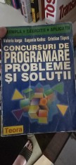 Valeriu Iorga Eugeniza Kalisz Cristian tapus concursuri de programare probleme si solutii