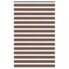 Jaluzea tip zebra maro lățime țesătură 140,9 cm poliester