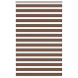 Jaluzea tip zebra maro lățime țesătură 140,9 cm poliester
