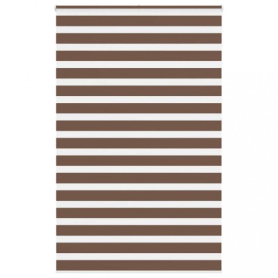 Jaluzea tip zebra maro lățime țesătură 140,9 cm poliester foto