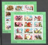 Romania.1987 Flora si fauna din rezervatii naturale-Bl. ZR.809, Nestampilat