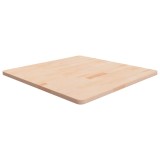 vidaXL Blat de masă pătrat,80x80x2,5 cm, lemn masiv stejar netratat 342932
