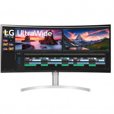 Monitor LED LG 38WN95CP-W Curbat 38 inch UWUHD IPS 1 ms 144 Hz Thunderbolt HDR FreeSync