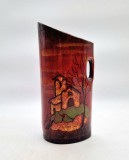 vaza ceramica Maiolica Italia semnata VERZOLINI mcm 1970's ceramica de studiou _ ERREVI