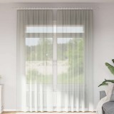 Gossi perdele voal cu bucle 2 buc gri deschis 140x260 cm
