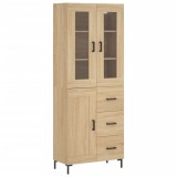 Cumpara ieftin Dulap inalt, stejar sonoma, 69,5x34x180 cm, lemn compozit
