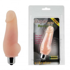 Super Mini Vibrator Realist, TPR Life-Like, Natural, 12 cm