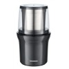 Rasnita electrica Heinner 200W, 70g, inox, umeda/uscata, 2 recipiente, gri