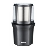 Cumpara ieftin Rasnita electrica Heinner, rasnire umeda si uscata, 200 W, 70g, 2 recipiente detasabile, inox, Gri