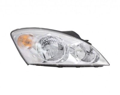 Far Kia Ceed (Ed) 10.2006-08.2009, Dreapta, tip bec H1+H7, fara motoras, ECE culoare argintiu ECE, Depo, 92102-1H000, foto