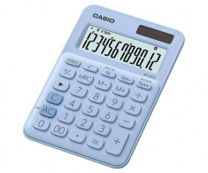 Calculator de birou CASIO MS-20UC-LB Light Blue foto