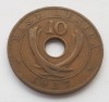 35. Moneda Africa de Est 10 cents 1937 - KN (Monetăria King&#039;s Norton)
