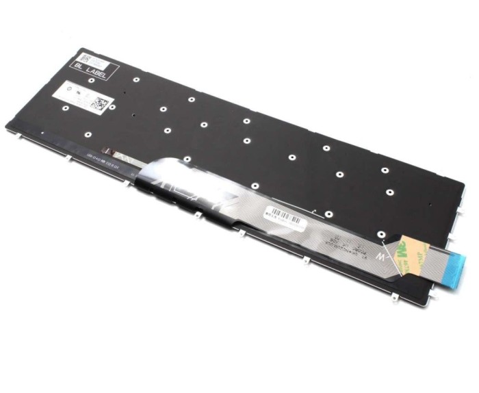 Tastatura Dell G7 15 7790 iluminata layout US fara rama enter mic, NSK-EC0BW iluminata layout US fara rama
