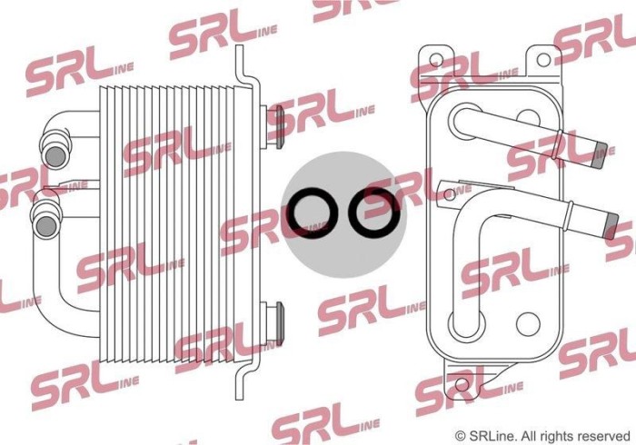 Radiator racire ulei motor, termoflot BMW Seria 5 E60/E61 10, 6 E63/E64 11, 7 E65/E66 08, motor: 2.0, 2.0 R6, 2.2 R6, 2.5 R6, 3.0 R6, 4.0 V8, 4.8