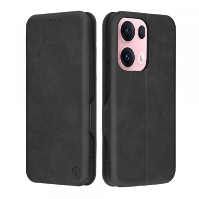 Husa pentru Oppo Reno13 Pro, Techsuit, Safe Wallet Plus, Neagra foto