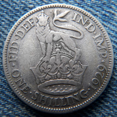 2c - 1 Shilling 1929 Anglia / Marea Britanie / George V - argint foto