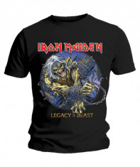 Tricou Unisex Iron Maiden Eddie Chained Legacy foto