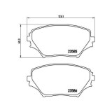 Placute frana Ford Explorer (U6) 07.19-; Toyota Rav 4 2 ( A2) 05.00-11.05, Fata, Stanga, BREMBO