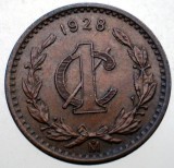 J.396 MEXIC 1 CENTAVO 1928, America de Nord, Bronz