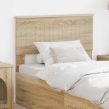vidaXL Tăblie cap cu headboard Stejar Sonoma 90 cm Lemn compozit 888465