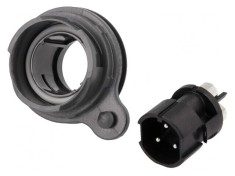 Conector Circular Soclu Tată 3 PIN Nichelat Buccaneer 7000
