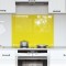 vidaXL Spate de bucătărie Galben 80 x 60 x 0.6 cm sticlă securizată 42001255
