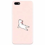 Husa silicon pentru Huawei Y5 2018, Cute Dog Streching