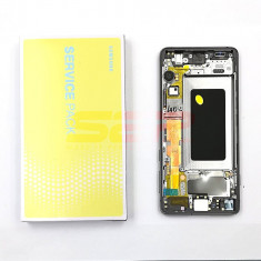 LCD+Touchscreen cu Rama Samsung Galaxy S10 / G973F BLACK original