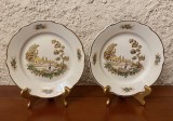 2 FARFURII - MARCAJ DIGOIN &amp; SARREGUEMINES FRANCE - VIEUX MARSEILLE 1920-1950 D18,5CM