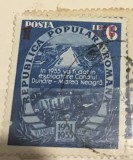 Timbre Romania Timbru Supratipar RPR 1955 6 lei