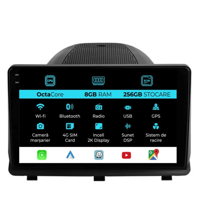 Navigatie Dedicata Opel Antara (2006-2016), 2K, 8Gb Ram, 256Gb Stocare, Carplay