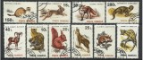 Rom&acirc;nia 1993 &ndash; Fauna Sălbatică Protejată &ndash; serie completă de 10 timbre ștampilate